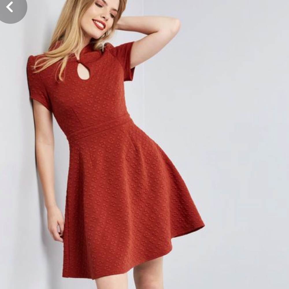 ModCloth High Society Dress in red